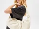 Bershka Borsa A Spalla Con Pieghe Donna Avorio
