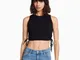 Bershka Shorts Denim Roll Up Donna 44 (Eu 40) Azzurro Lavato