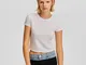 Bershka Gonna Tailored Fit Vita In Denim A Contrasto Donna M Nero