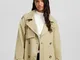 Bershka Cappotto Trench In Cotone Donna L Camel