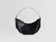 Bershka Borsa A Spalla Con Catena E Occhielli Donna Nero