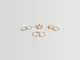 Bershka Set Di 7 Anelli Con Stelle E Strass Donna M Oro