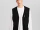Bershka Gilet Utility Uomo M Nero