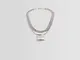 Bershka Set 2 Collane Croce Uomo Argentato