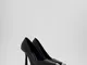 Bershka Scarpe Con Tacco E Punta Metallica Donna 39 Nero