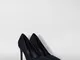 Bershka Scarpe Con Tacco Alto Donna 42 Nero