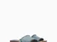 Bershka Sandali Bassi In Denim Donna 37 Azzurro Lavato