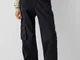 Bershka Pantaloni Jogger In Cotone Donna Xs Nero