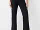 Bershka Pantaloni Flare Tailored Fit Donna 42 (Eu 38) Nero