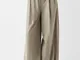 Bershka Pantaloni Wide Leg Tailored Fit Vita Elasticizzata Donna M Kaki