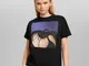 Bershka Maglietta Con Stampa Olivia Real A Maniche Corte Donna Xs Nero