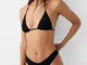 Bershka Slip Bikini Basic Senza Cuciture Donna L Nero