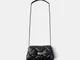 Bershka Borsa Imbottita Stile Rock Donna Nero