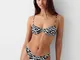 Bershka Slip Bikini Stampa Animalier Donna S Nero