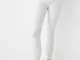 Bershka Jeans Skinny Push Up Donna 36 (Eu 32) Bianco