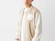 Bershka Bomber Finta Pelle Scamosciata Ricamo Uomo S Camel