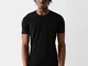 Bershka Maglietta A Maniche Corte Regular Fit Uomo Xs Nero