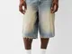 Bershka Bermuda In Denim Skater Uomo 42 (Eu 36) Azzurro Lavato