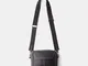 Bershka Borsa Crossbody Cuciture A Contrasto Uomo Nero