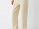 Bershka Jeans Straight Fit Uomo 44 (Eu 38) Beige