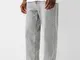 Bershka Jeans Baggy Uomo 44 (Eu 38) Grigio