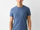 Bershka Maglietta A Maniche Corte Muscle Fit Uomo S Azzurro