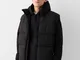 Bershka Gilet Imbottito Uomo Xs Nero