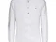 Camicia Canottieri Portofino in lino collo coreana (Colore: bianco, Taglia: XL)