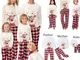 Family Christmas Pajamas Set Fashion Deer Print Adults Kids 2020 Xmas Family Matching Clot...