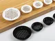 4pcs Wardrobe Cabinet Mesh Hole Black Air Vent Louver Ventilation Cover Stainless Steel Bl...