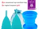 2pcs Menstrual Cup Medica Silicone Copa Menstrual de Silicone Reusable Lady Period Cup Col...