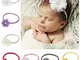 10pcs/lot Chiffon Flower with Pearl Baby Elastic Headband Nylon Newborn Toddler Hair Bands...