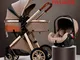 2020 New Baby Stroller 3 in 1 High Landscape Stroller Reclining Baby Carriage Light Foldab...