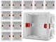 Adjustable 86 Switch socket Box,Mount Back Box Plasterboad 50mm Depth Wall Switch Wall Soc...