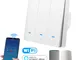 Tuya WiFi Smart Switch 86 EU Light Switch Work with Alexa Google Home 1 2 3 gang 2200W Wal...