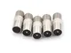 5pcs/lot STB Quick Plug RF Coax F Female To RF Male Connector TV Antenna Coaxial Connector...