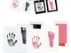 Safe Non-toxic Baby Footprints Handprint No Touch Skin Inkless Ink Pads Kits for 0-6 month...