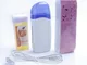 3 In 1 Depilatory Hair Removal Roll Wax Heater Facial Body Hair Remover Epilator Wax Heati...