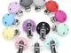 TYRY.HU Round Clip Silicone 3pc/set Pacifier Clips Holder Silicone Dummy Chain Accessories