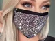 New Crystal Masquerade Face Mask for Female Vintage Party Accessories Mouth Mask Popular P...