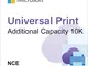 Universal Print Additional Capacity 10K (NCE)