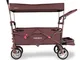 Carrello pieghevole giardino  FX-CT800 con tettuccio parasole MARRONE