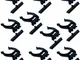 Cyclingcolors - 10x Gancio per battiscopa zoccolo cucina universale clip per piedini 28mm...