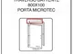 1pz Traverso Battente Per Porta Microtec Frassino/bianco 210x80 Cm
