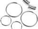 Nextradeitalia - 200PZ anello portachiavi light in acciaio diametro 16 mm