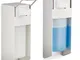 2x Dispenser Sapone 500 ml, Erogatore Disinfettante Fissaggio a Parete, Dosatore Bagno, Po...