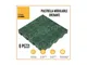 Artplast - 6 pezzi Piastrella Mattonella Giardino Esterno pp Verde 40x40 cm = 0,96 mq Pavi...