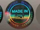 Stickerslab - 49 sigilli ologrammati di garanzia e sicurezza da 19mm scritta made in italy