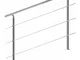 Ringhiera per scale in acciaio inox interno esterno corrimano passamano 3 crossbars (en),...