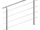 Ringhiera per scale in acciaio inox interno esterno corrimano passamano 4 crossbars (en),...